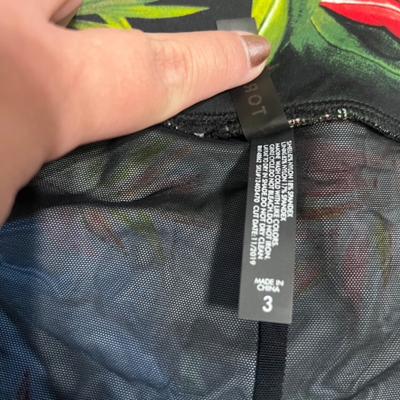 Torrid Tropical Swimsuit Set Racerback Top + High Waisted Shorts - Picture 15 of 15